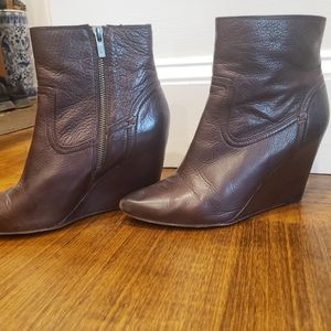 Frye wedge booties